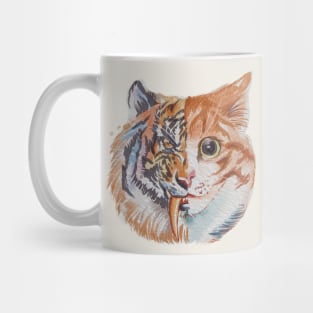 cat and tiger Mug